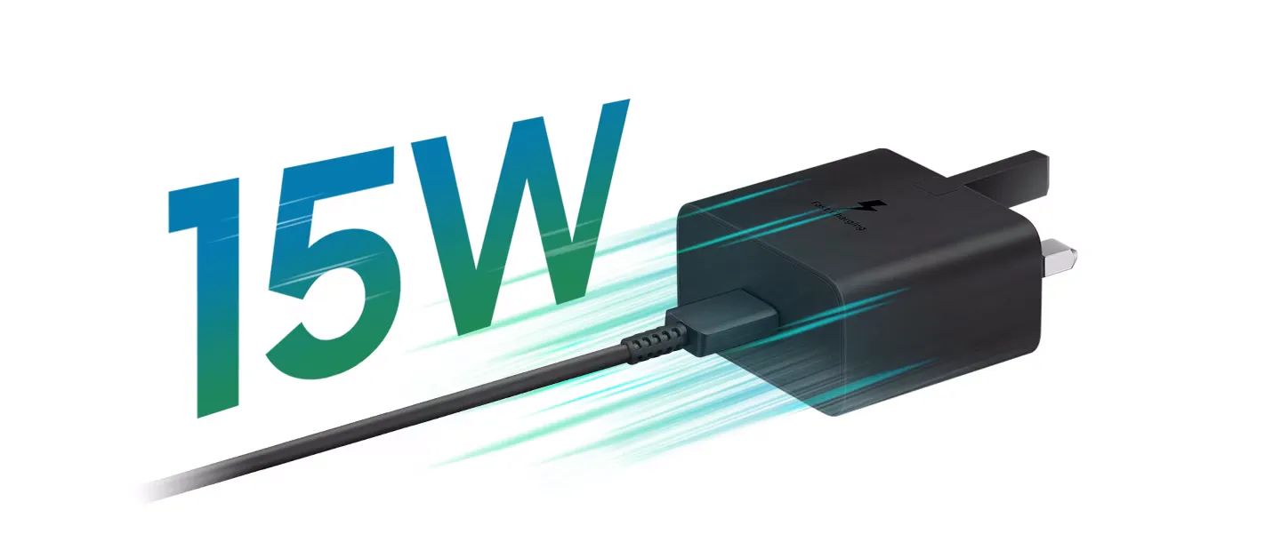15W Fast Charging to stay ready
